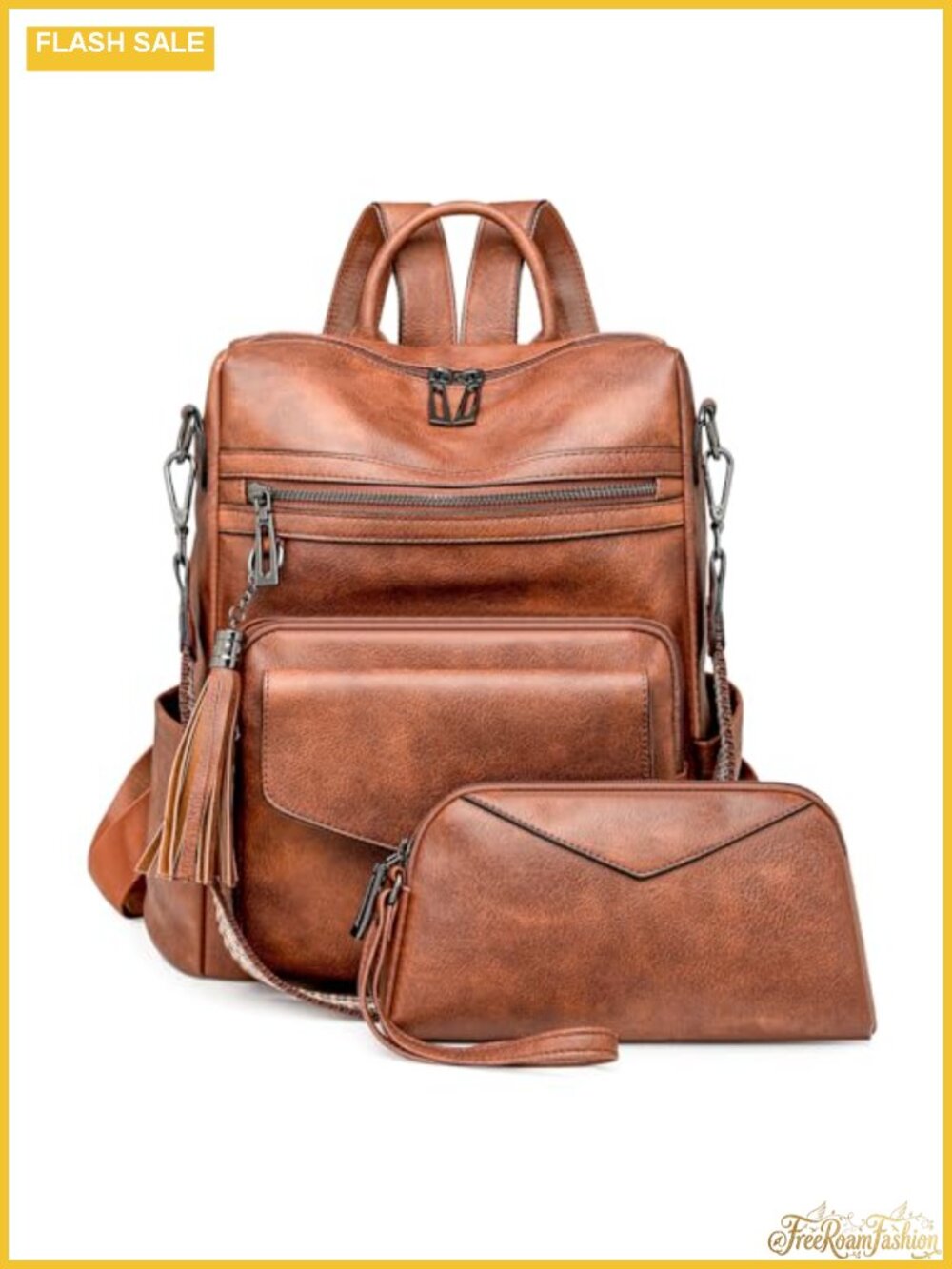 PU Leather Convertible Backpack Purse for Women, 3 Ways to Wear